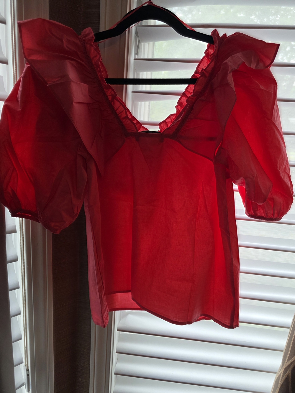 English Factory Ruffled On/off Shoulder Blouse - Picture 3 of 3